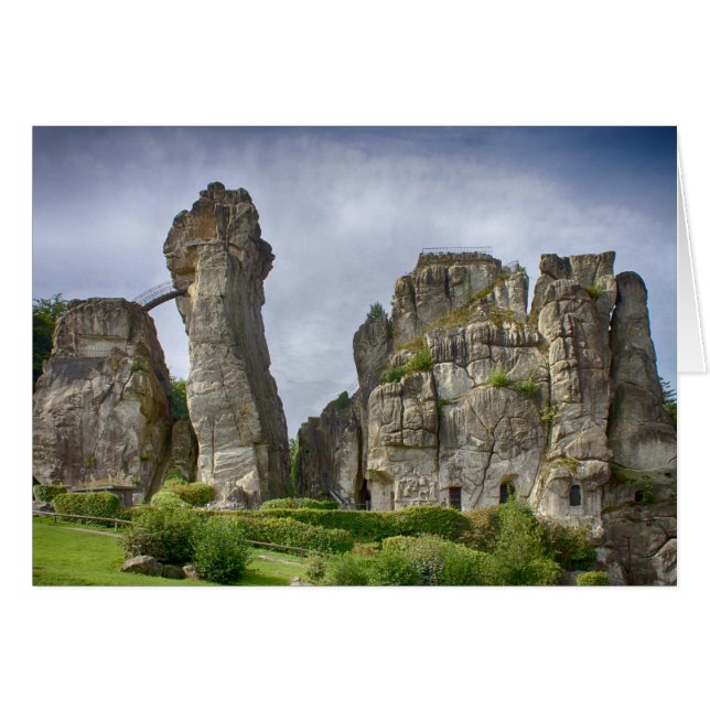 Externsteine Teutoburg Forest Germany Cards (Front Horizontal)
