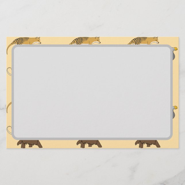 Extinct Animals  Stationery (Front)