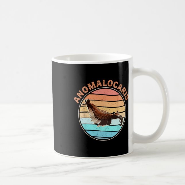 Extinct Arthropod Retro Design Fishing Anomalocari Coffee Mug (Right)