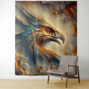 Extinct Bird's Head 1 - Watercolor Tapestry