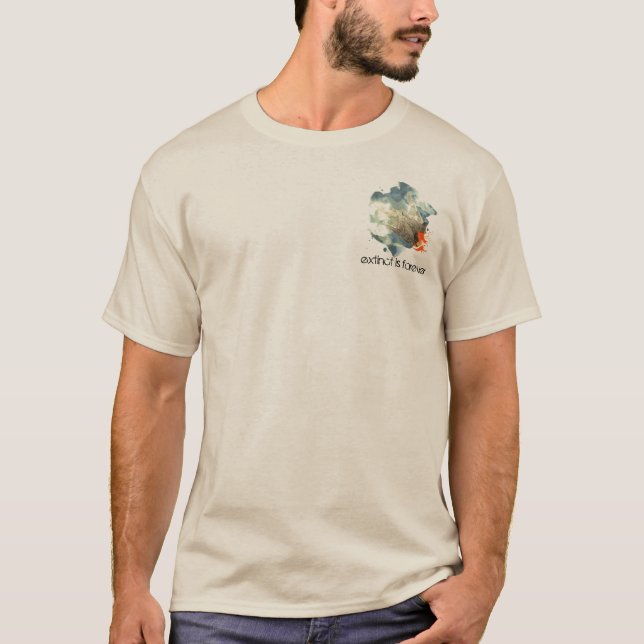 Extinct is Forever - Peregrine Falcon T-Shirt (Front)
