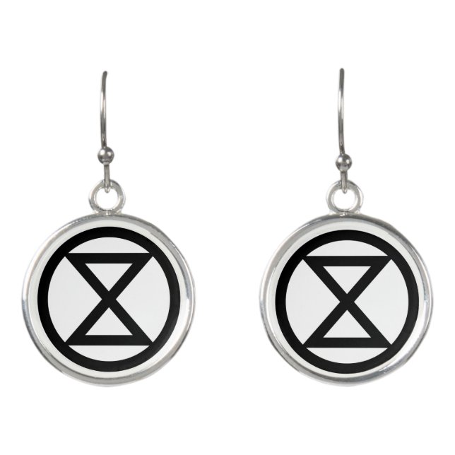 Extinction symbol earrings (Front)