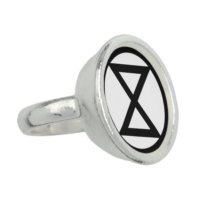 Extinction symbol ring (Side)