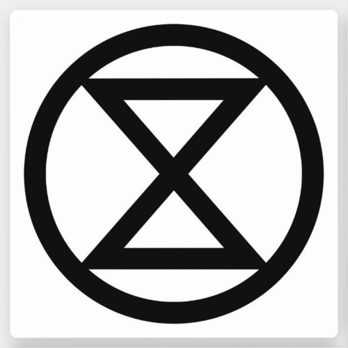 Extinction symbol sticker