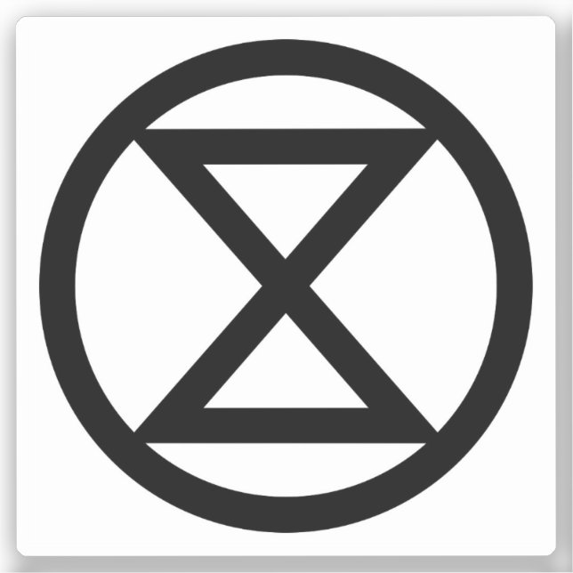 Extinction symbol sticker (Front)