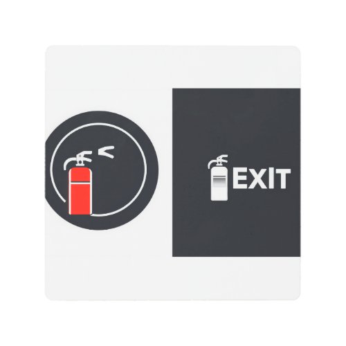Extingisher with exit sign