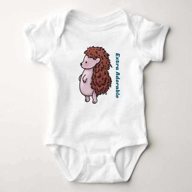Extra Adorable T-Shirt Baby Bodysuit (Front)