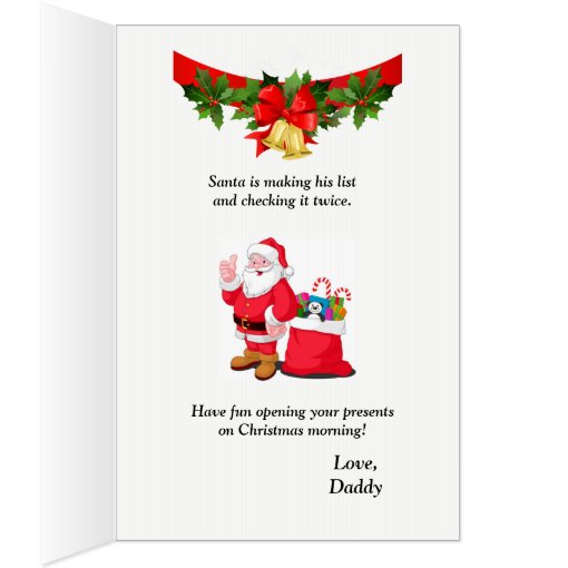 Extra Big Christmas Card With Your Custom Text Zazzle