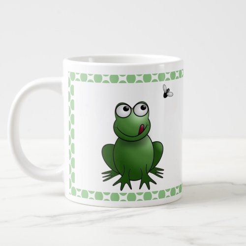 Extra big frog giant coffee mug