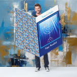 Extra Big Funny Happy Hanukkah Greeting Card Huge<br><div class="desc">HUGE Funny Happy Hanukkah Greeting Card add name or names to personalize.</div>