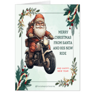  Extra Big Santa Christmas Card