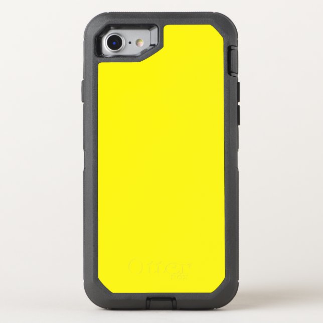 Extra Bright Yellow Otterbox iPhone Case (Back)
