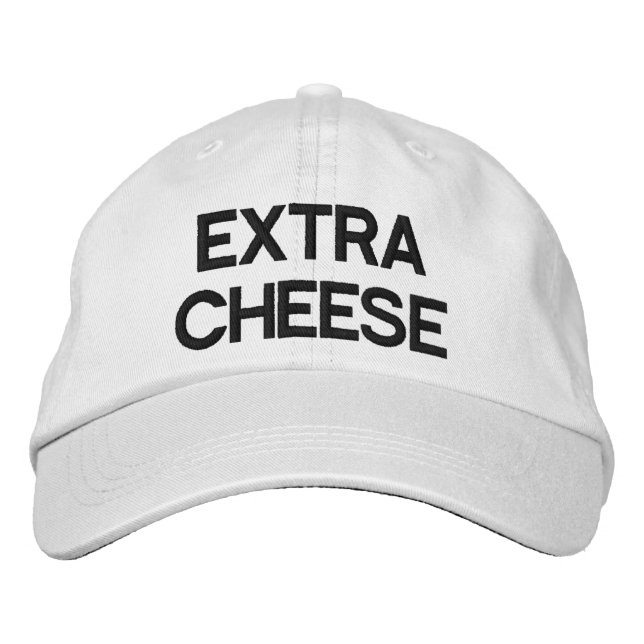 Extra Cheese Embroidered Hat (Front)