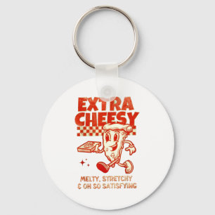 Extra Cheesy Unhinged Funny Retro Funny Adult Pran Keychain