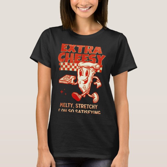 Extra Cheesy Unhinged Funny Retro Funny Adult Pran T-Shirt (Front)