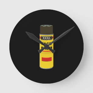 Extra Extra Extra Large can of FACE PALM Round Clock