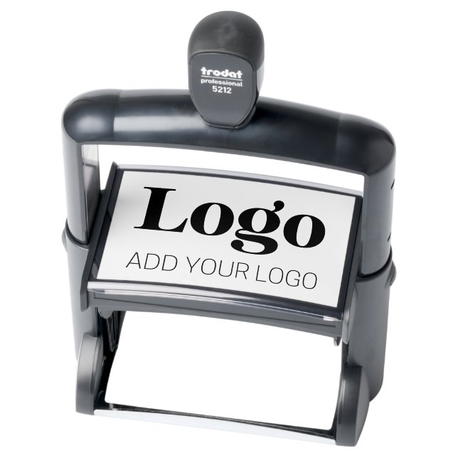 Extra Large 4.5" x 2.75" Custom Business Logo  Self-inking Stamp (Product)