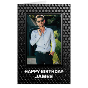 Extra Large Any Age Custom Photo Birthday Card
