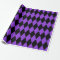 Extra Large Black and Purple Harlequin