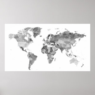 world map black and white printable