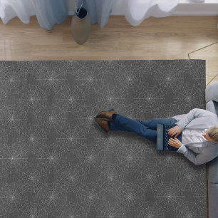 Extra Large Halloween Spiderweb Home Decor Floor Rug