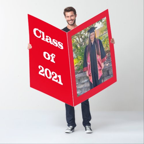 Extra large Jumbo Personalized Graduation card 