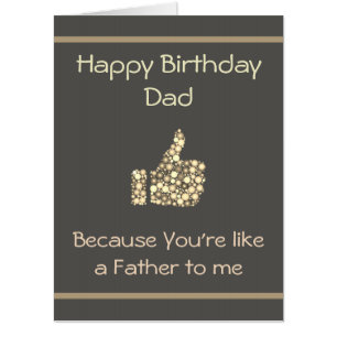 Extra Large Like a Dad Happy Birthday Card