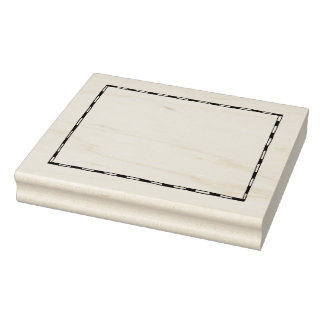 Extra Large Map Border Rubber Stamp