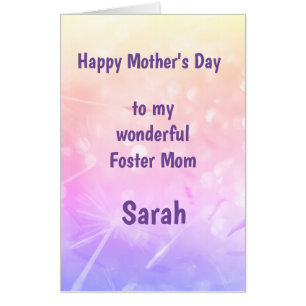 Extra Large Mothers Day Foster mom Card