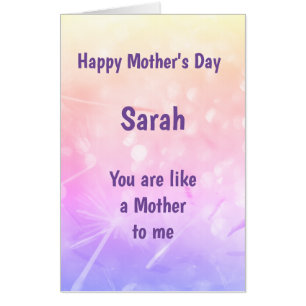 Extra Large Mothers Day Like a Mother to me Card