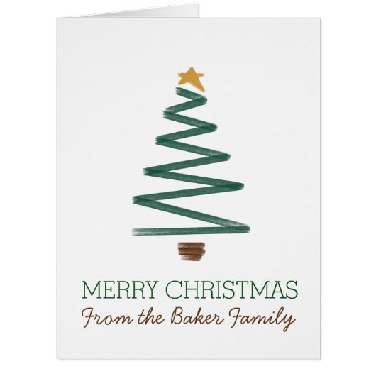 Extra Large Oversized Merry Christmas Size Cards (Front)
