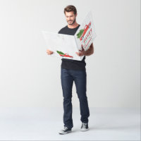 Extra Large Oversized Red Truck Christmas Card