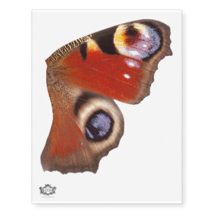 Extra large Peacock Butterfly right wing Temporary Tattoos