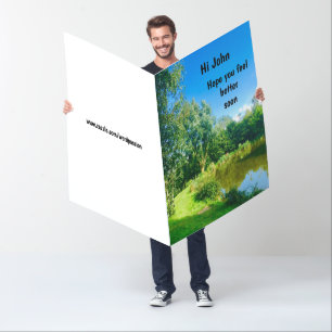 Extra Large Personalised Get Well Card