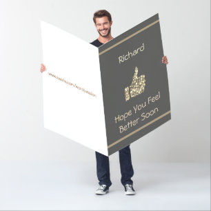 Extra Large Personalised Get Well Card