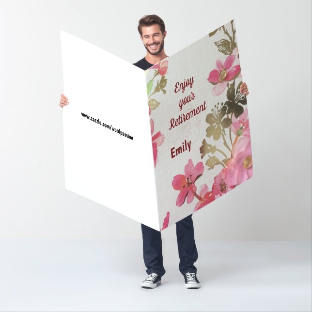 Extra Large Personalised Retirement Card (In Situ)