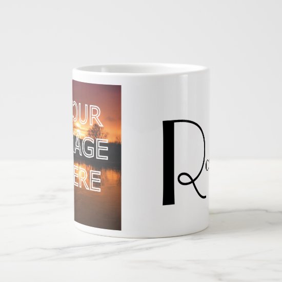 Extra Large Personalized Photo Coffee Mug