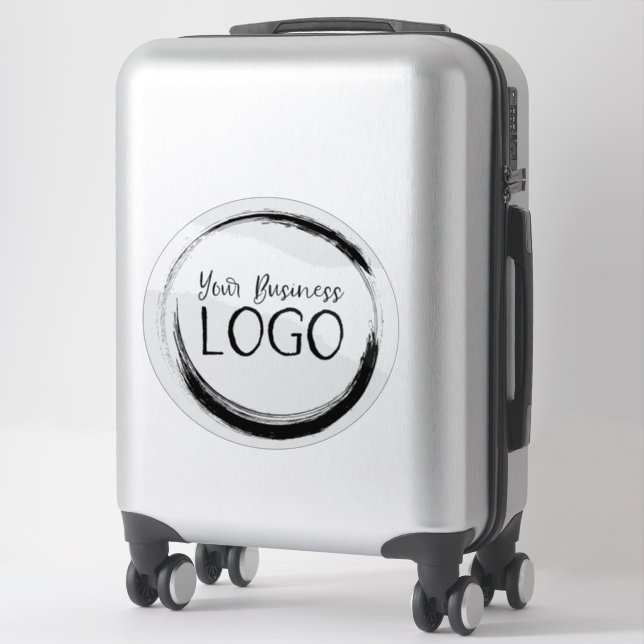Extra Large Size Circlular Business Logo Sticker (Suitcase)