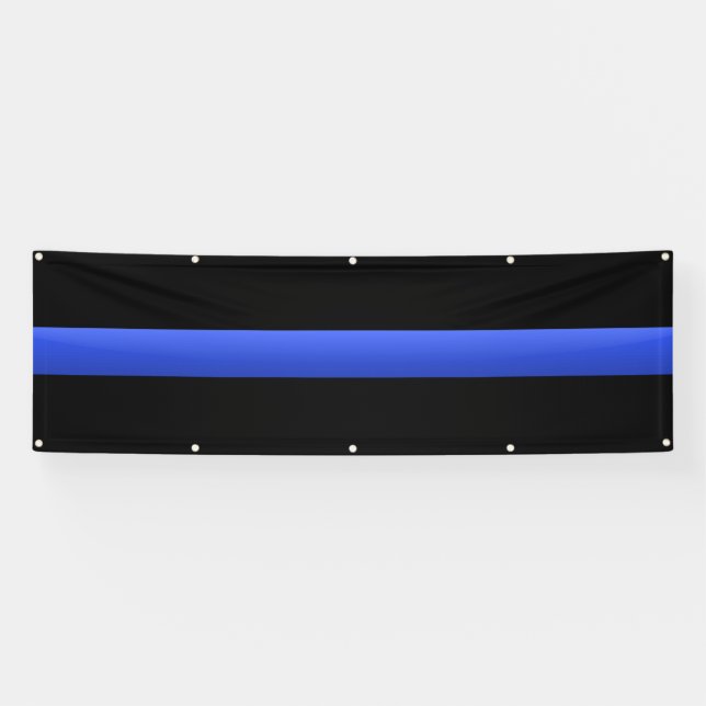 Extra Large Thin Blue Line Banner (Horizontal)