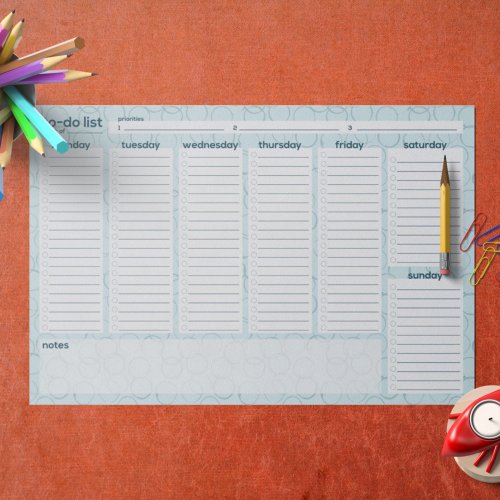Extra_Large Weekly To_Do List _ Coffee Ring Design Paper Pad