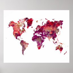 Extra large world map poster