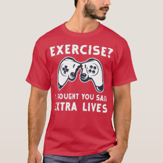 Extra Lives Funny Video Game Controller Retro  Boy T-Shirt