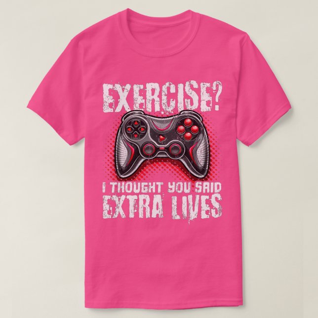 Extra Lives Funny Video Game Controller Retro  Boy T-Shirt (Design Front)