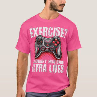 Extra Lives Funny Video Game Controller Retro  Boy T-Shirt