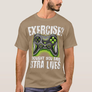 Extra Lives Funny Video Game Controller Retro  Boy T-Shirt