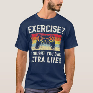 Extra Lives Funny Video Game Controller Retro  Boy T-Shirt