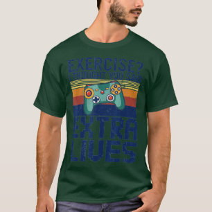 Extra Lives Funny Video Game Controller Retro Boy T-Shirt