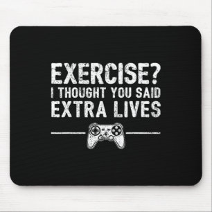 Extra Lives Funny Video Game Controller Retro Game Mouse Pad