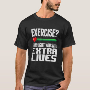 Extra Lives Funny Video Game Controller Retro Game T-Shirt
