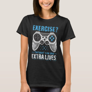 Extra Lives Video Game Controller Retro Gamer Bo T-Shirt